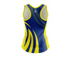 Custom Singlet Blue & Yellow Pattern KPI Logo